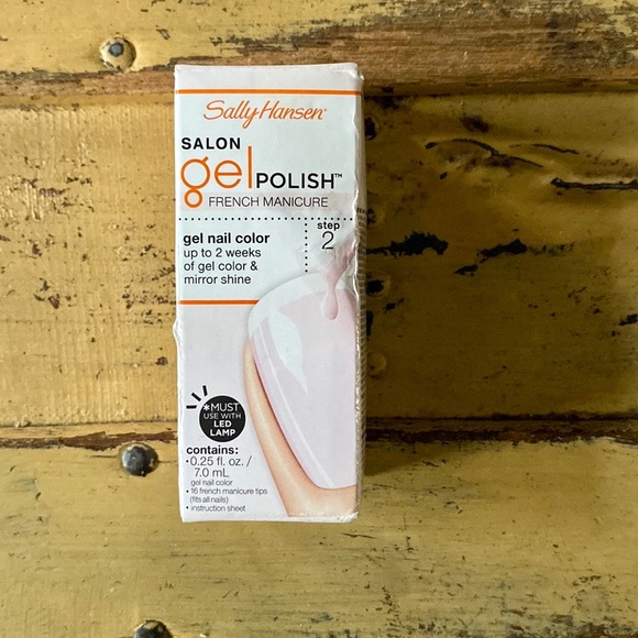 NIB SALLY HANSEN FRENCH MANICURE NAIL SET GEL POLISH FRENCH MANI FULL SIZE - Picture 2 of 5